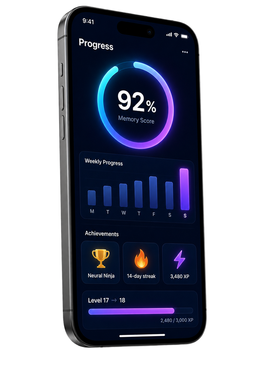 Progress & Streaks — Watch your memory get stronger